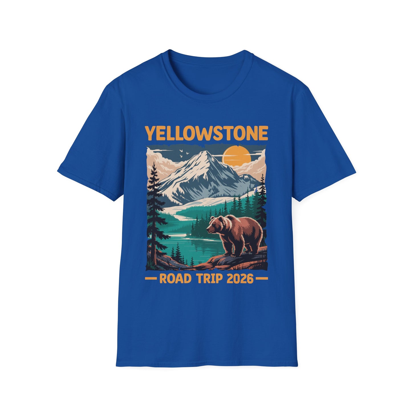 Yellowstone Road Trip 2026 Family National Park Outdoor T-Shirt For Men Women