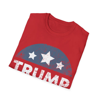 Trump 2024 Retro Campaign Button Re Elect President Trump T-Shirt For Men Women T-Shirt