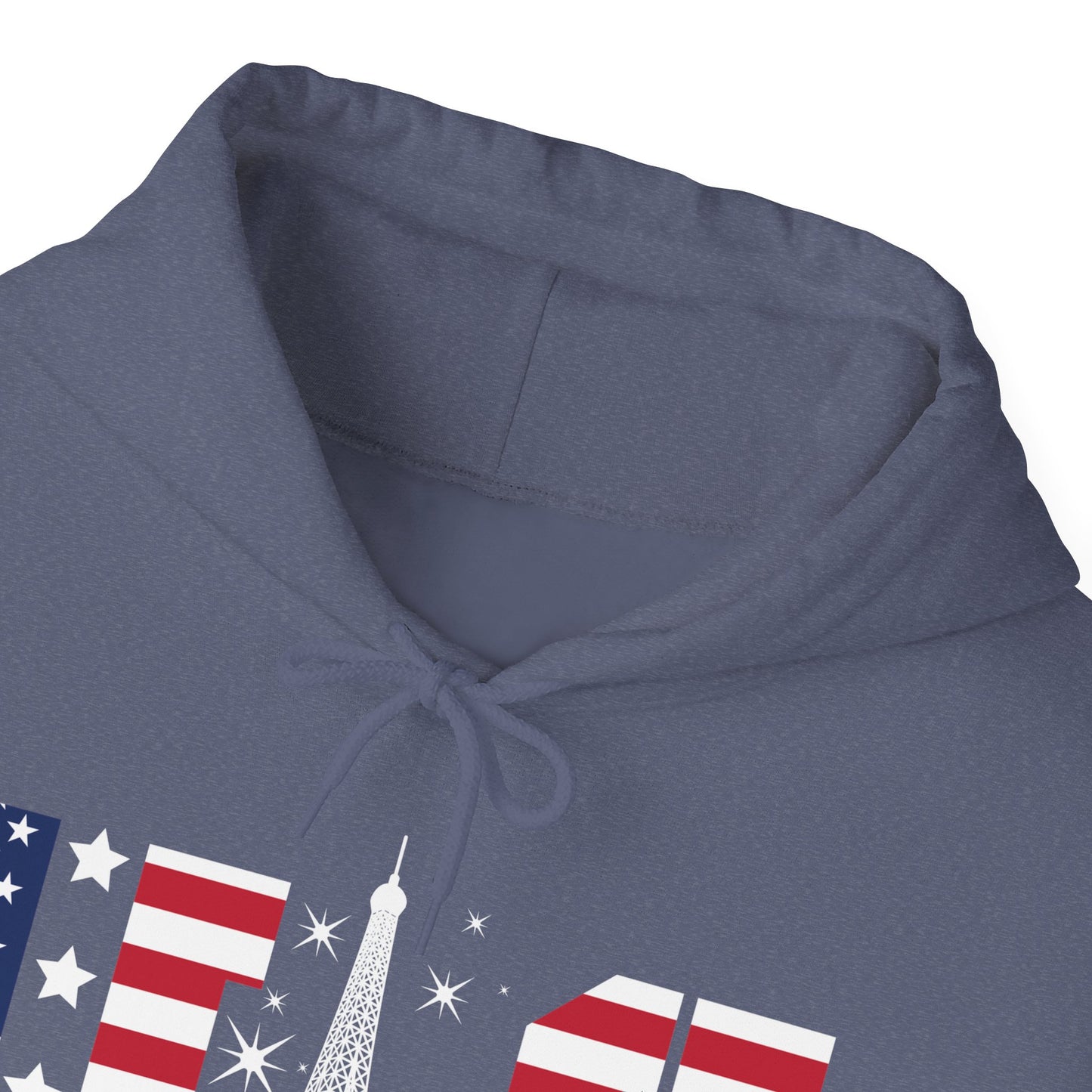 USA Eiffel Tower 2024 Summer Sports Patriotic Supporter Hoodie For Men Women Hoodie