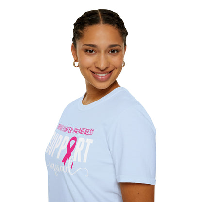 Breast Cancer Shirts Support Squad Tee Breast Cancer Awareness T-Shirt For Men Women