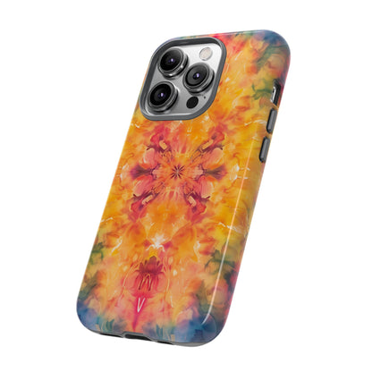 Tie-Dye Dream Pattern iPhone 13 14 15 16 Pro Max Plus Case Wireless Charging Compatible Tough Cases Protection, Magnetic Phone Case for iPhone Classic Series