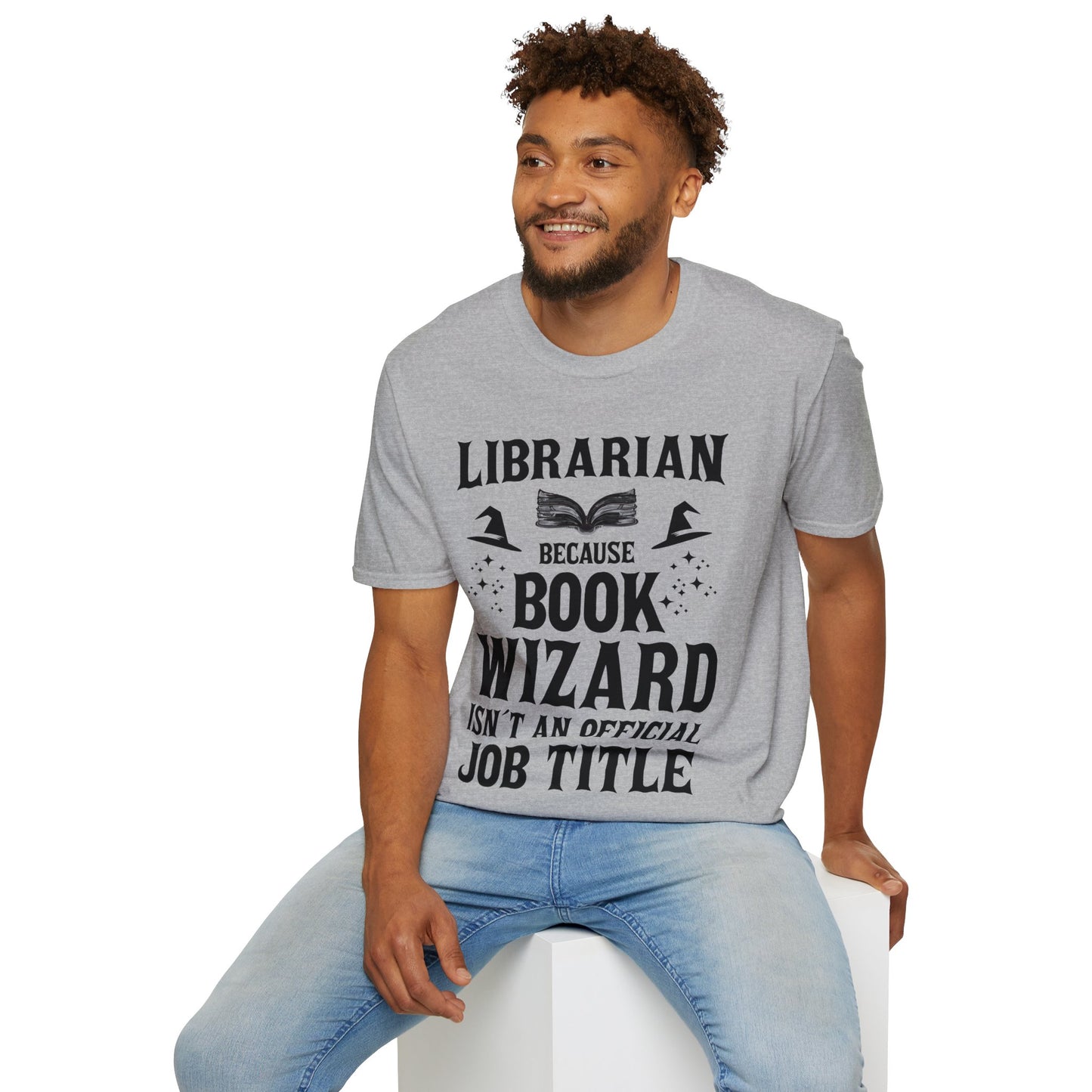 Cool Librarian Book Wizard Art For Men Women Read Library Book Lovers T-Shirt