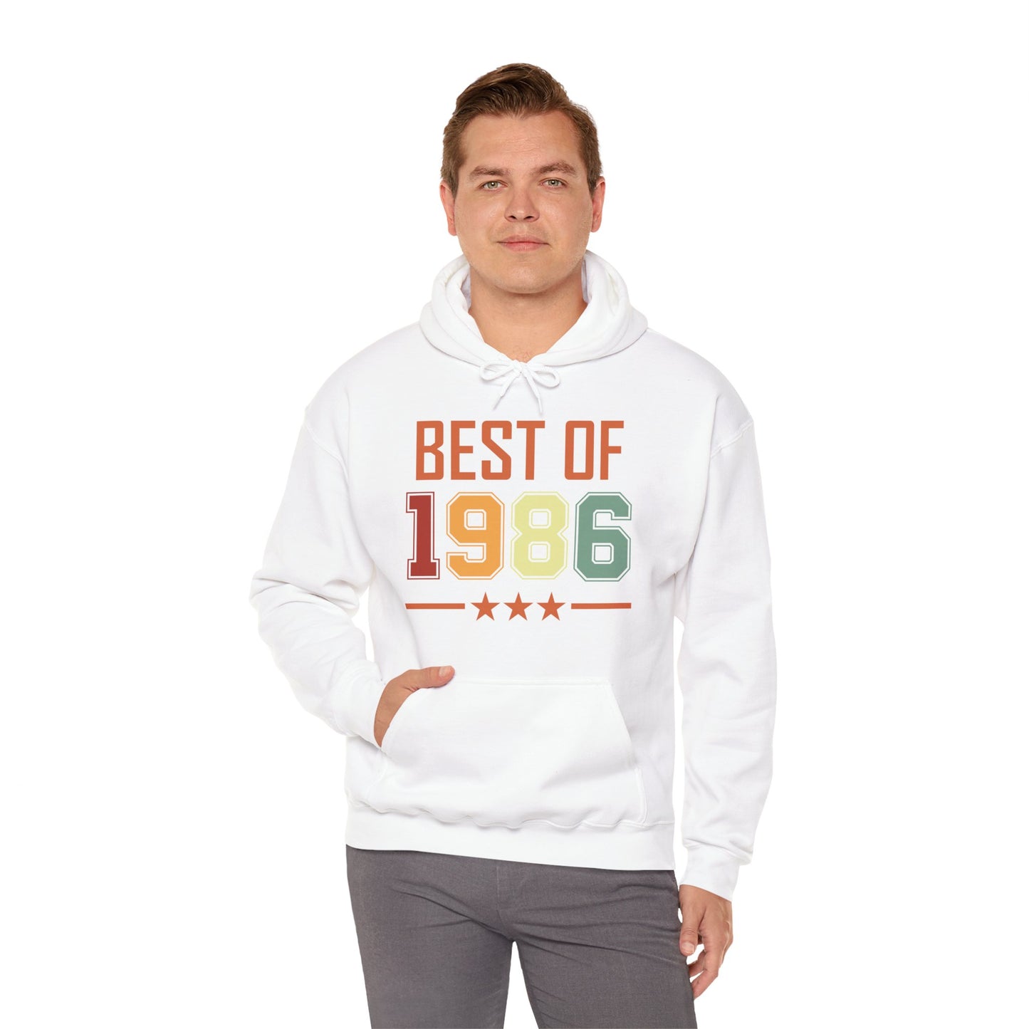 Funny Vintage Best of 1986 40 Year Old Gift 40th Birthday Hoodie For Men Women Hoodie