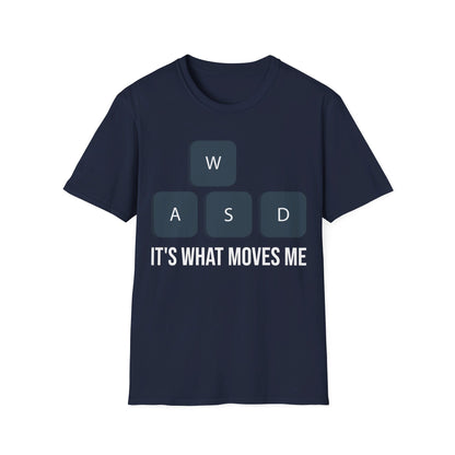 WASD It's What Moves Me Funny Computer Video Games Gamer PC Gaming T-Shirt