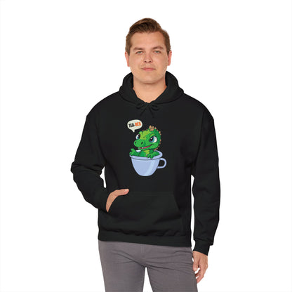 Tea-Rex In A Cup Cute T-Rex Dinosaur Kawaii Coffee Tea Funny Dino Pun Hoodie For Men Women Hoodie