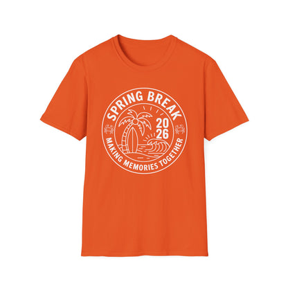 Funny Spring Break Squad Crew Vintage 2026 Beach Palm Family Trip T-Shirt