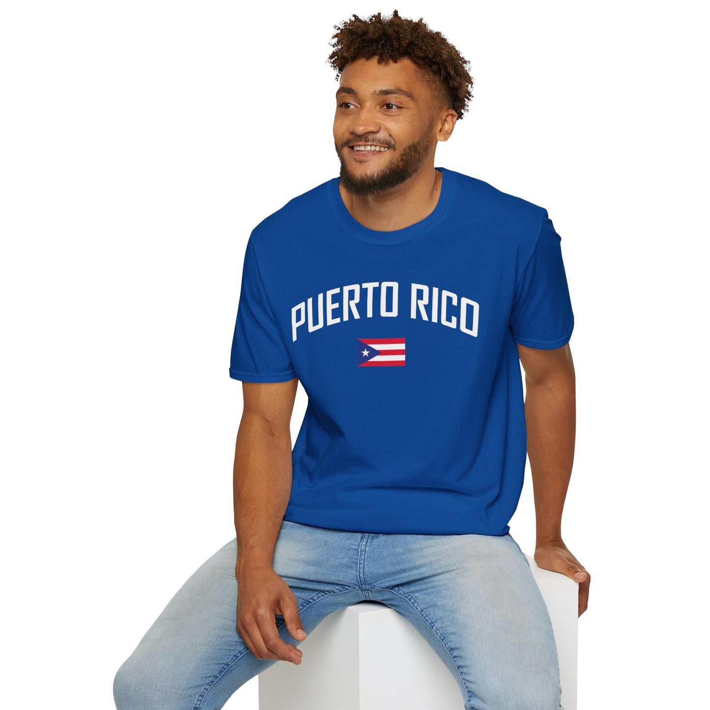 Puerto Rico Flag Retro Text T-Shirt
