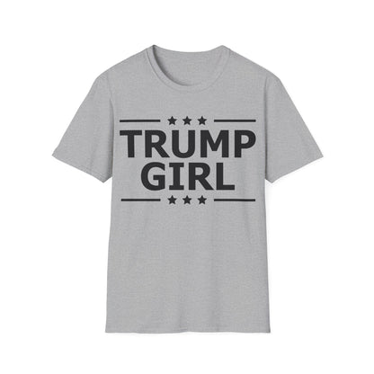 Cute Trump Girl Republican US Flag 2024 Vintage Vote T-Shirt