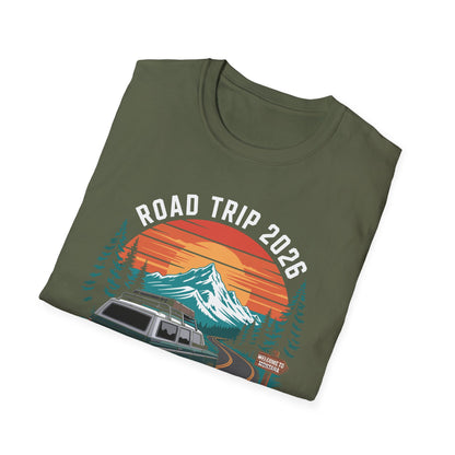 Yellowstone Road Trip 2026 Family National Park T-Shirt For Men Women