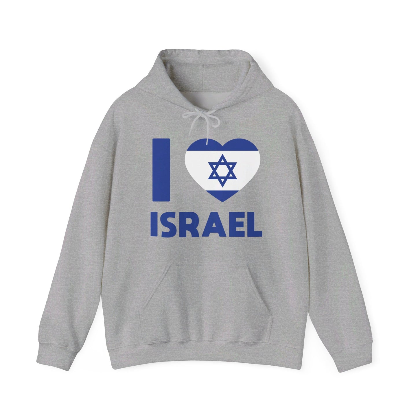 I Love Israel Flag Heart Jews Jewish Hoodie For Men Women Hoodie