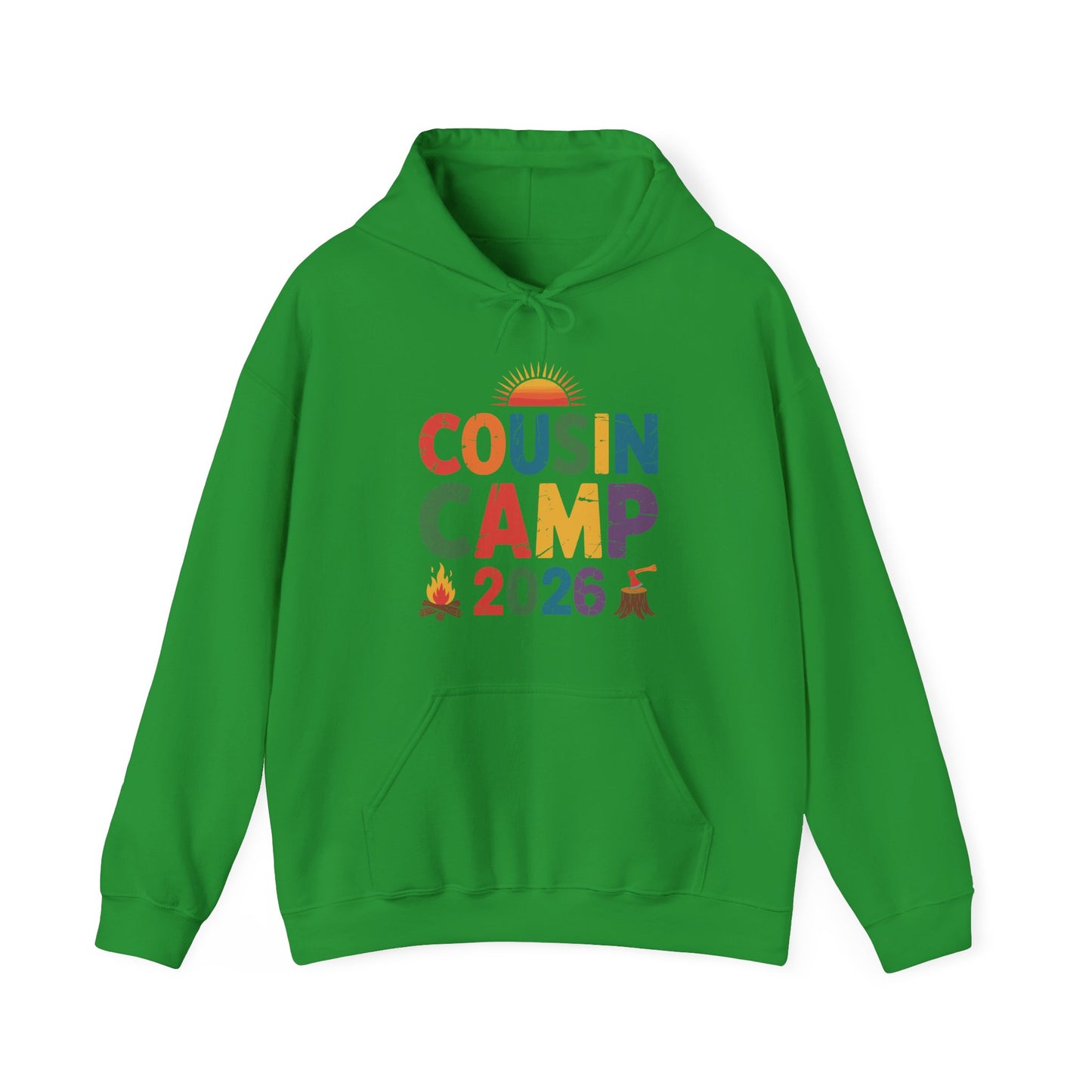 Cousin Camp 2026 Camping Campfire Summer Vacation Family Hoodie
