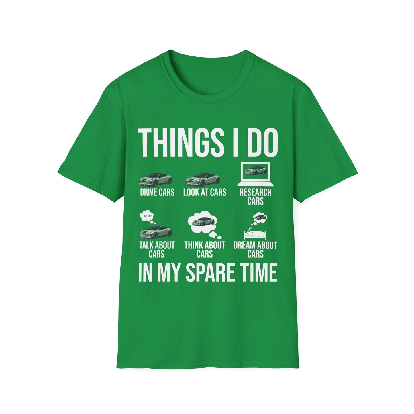 Things I Do In My Spare Time Funny Car Enthusiast Car Lover T-Shirt Men Women