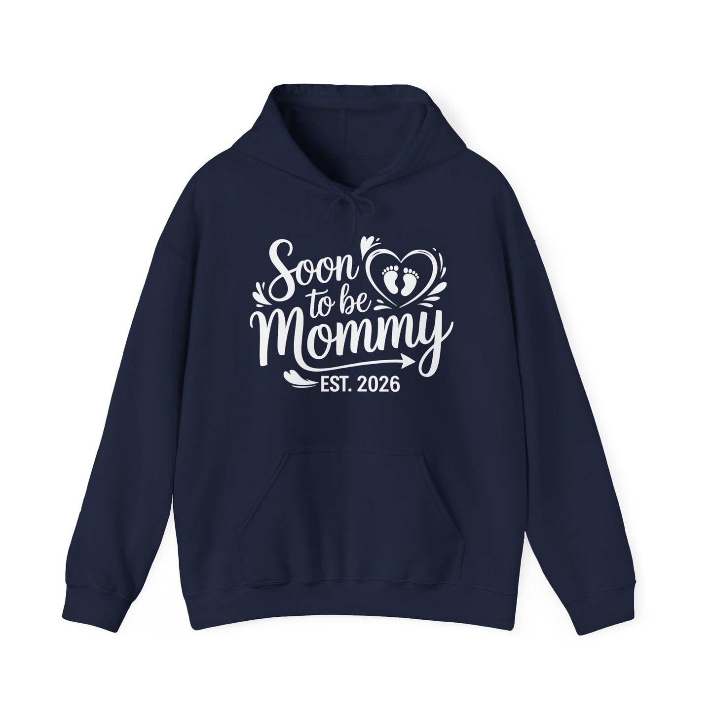 Funny Soon to be Mommy 2026 Mother's Day First Time Mom Pregnancy Hoodie For Women