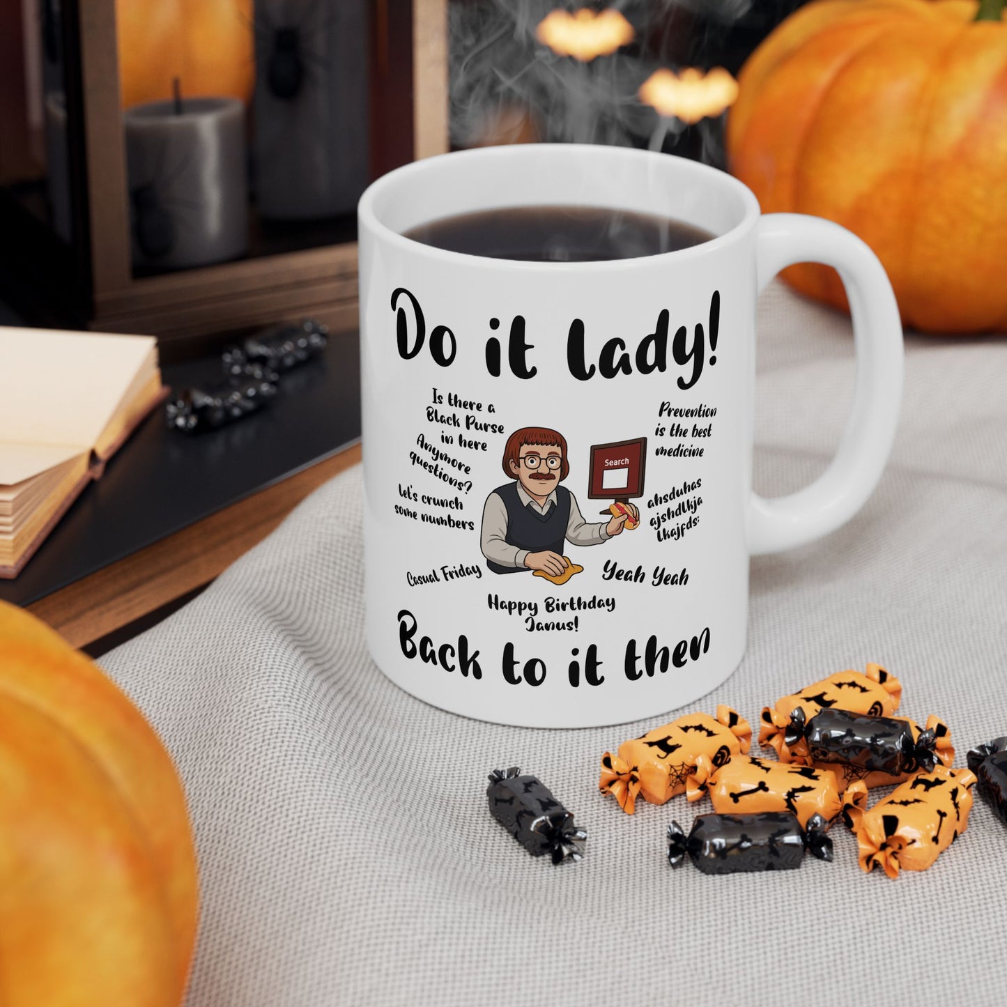 Do it lady! Chit, Trending Funny Saying Coffee Mug for Men Women