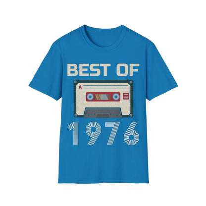 Best Of 1976 Cassette Tape 50th Birthday Gifts Vintage T-Shirt For Men Women