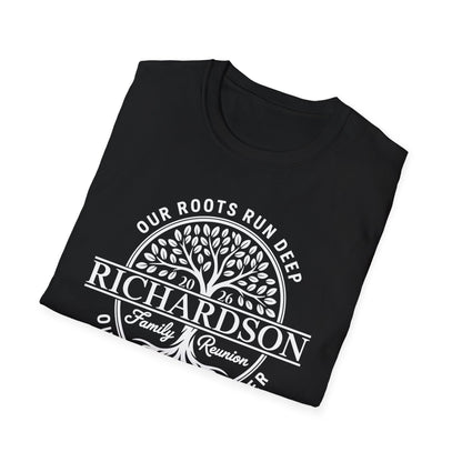 Personalized Richardson Family Reunion Our Roots Run Deep T-Shirt For Men Women