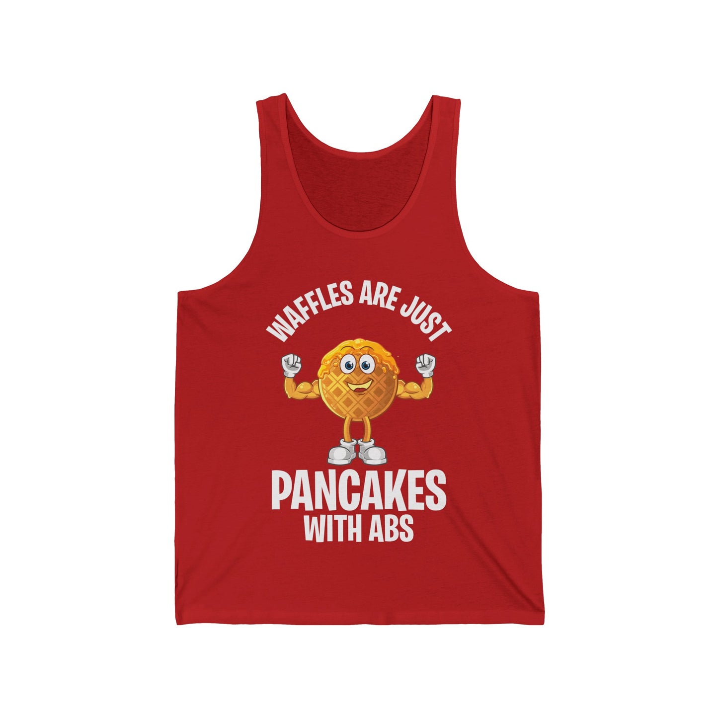 Funny Waffles Are Just Pancakes With Abs Breakfast Waffles Foodie Food Lovers Tank Top