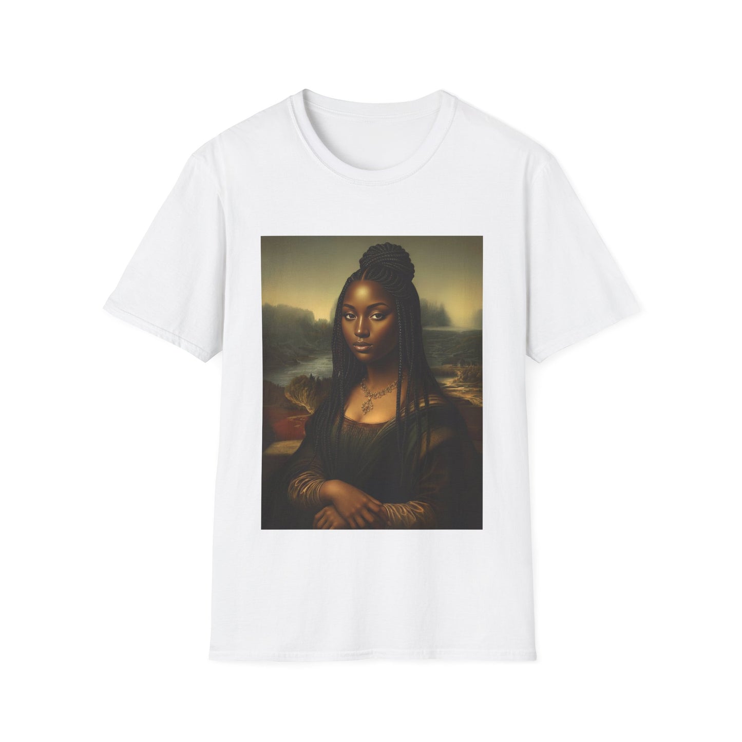 Black Mona Lisa African American Black History Month Funny T-Shirt
