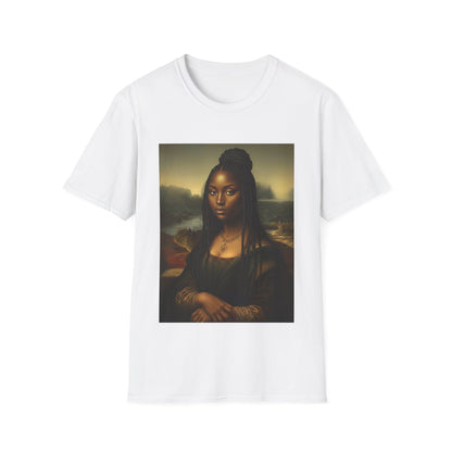 Black Mona Lisa African American Black History Month Funny T-Shirt