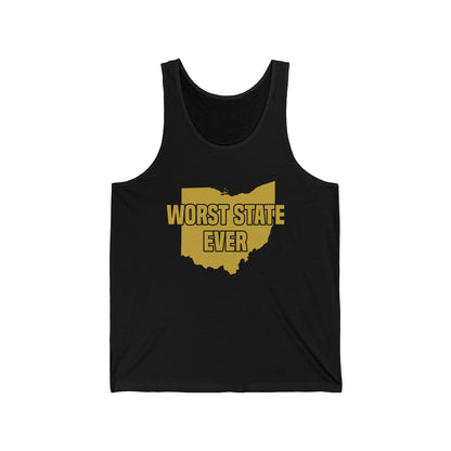Worst State Ever Ohio Sucks Michigan Sports Fan Tank Tops For Men Women