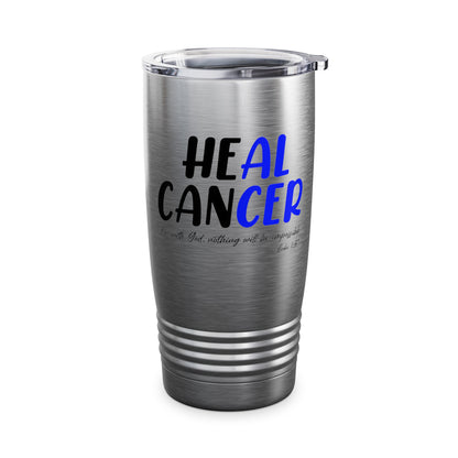 Colon Cancer Faith Bible Verse CRC Awareness Support Heal Family Tumbler For Men Women