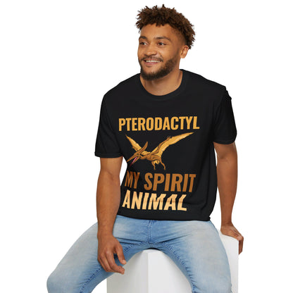 Funny Pterodactyl Is My Spirit Animal Dinosaur Gift T-Shirt For Men Women