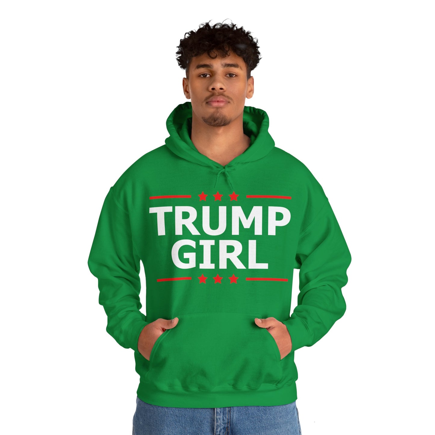 Cute Trump Girl Republican US Flag 2024 Vintage Vote Hoodie