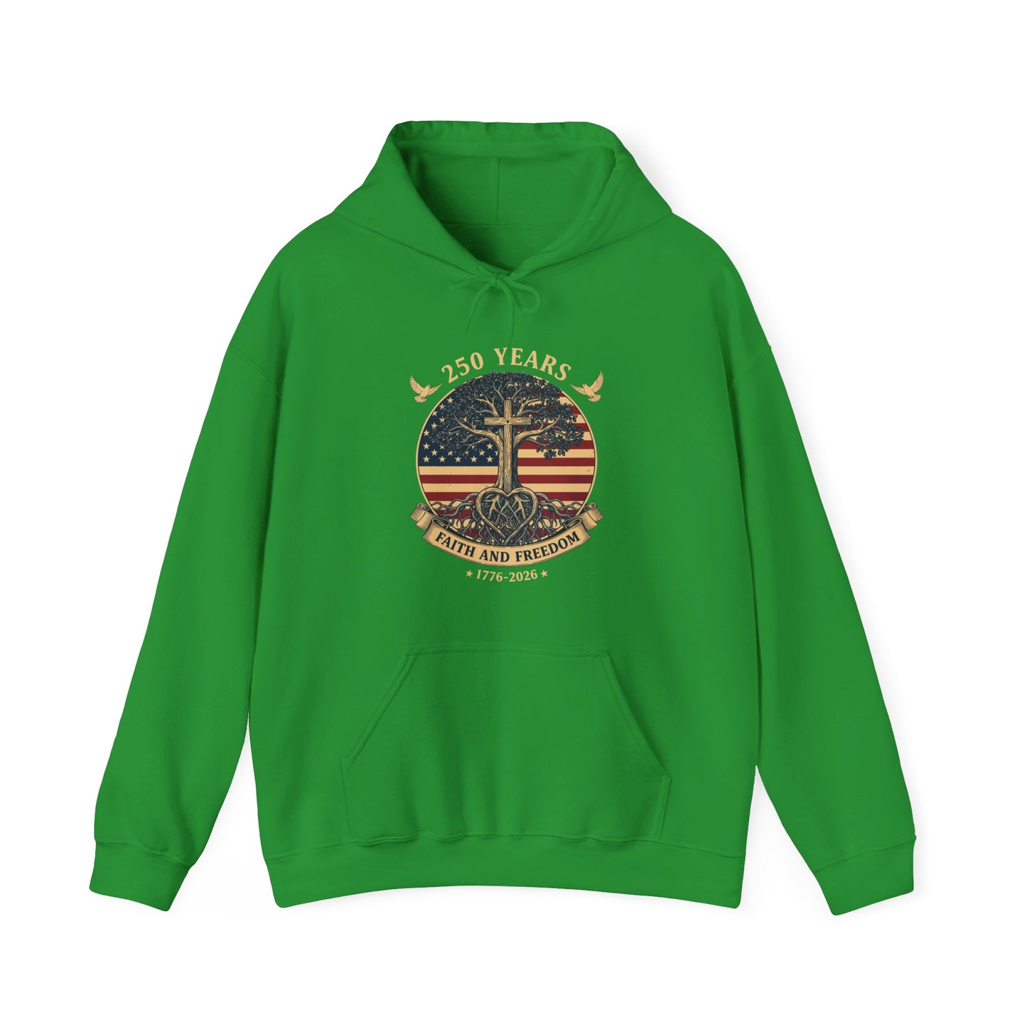 250 Years Faith and Freedom Christian USA 250th Anniversary Hoodie