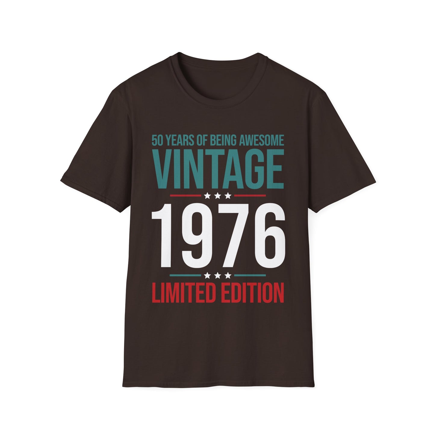 50 Year Old Gifts Vintage 1976 50 Years Awesome 50th Birthday T-Shirt