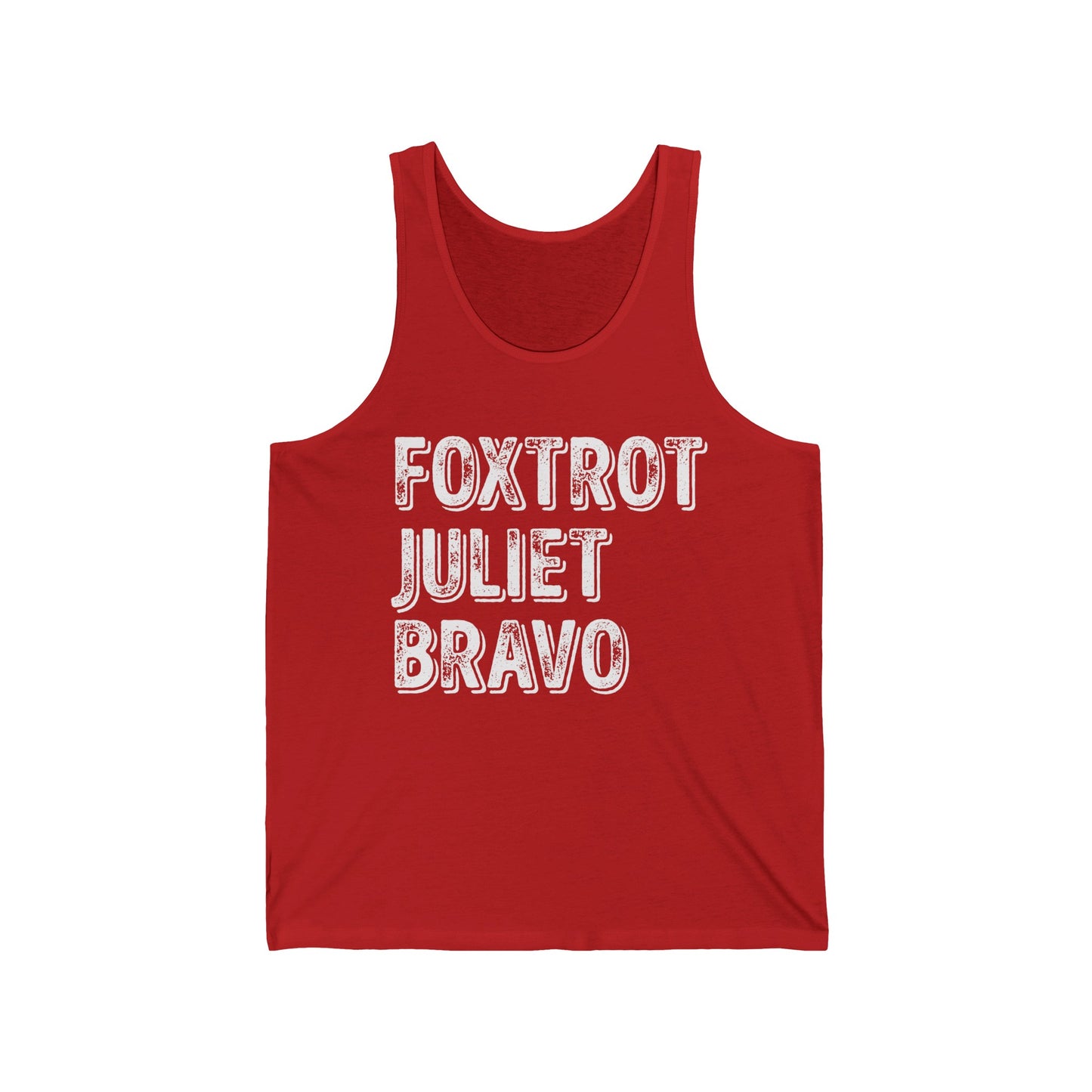 Retro Vintage Foxtrot Juliet Bravo Tank Tops For Men Women