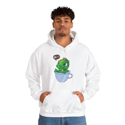 Tea-Rex In A Cup Cute T-Rex Dinosaur Kawaii Coffee Tea Funny Dino Pun Hoodie For Men Women Hoodie