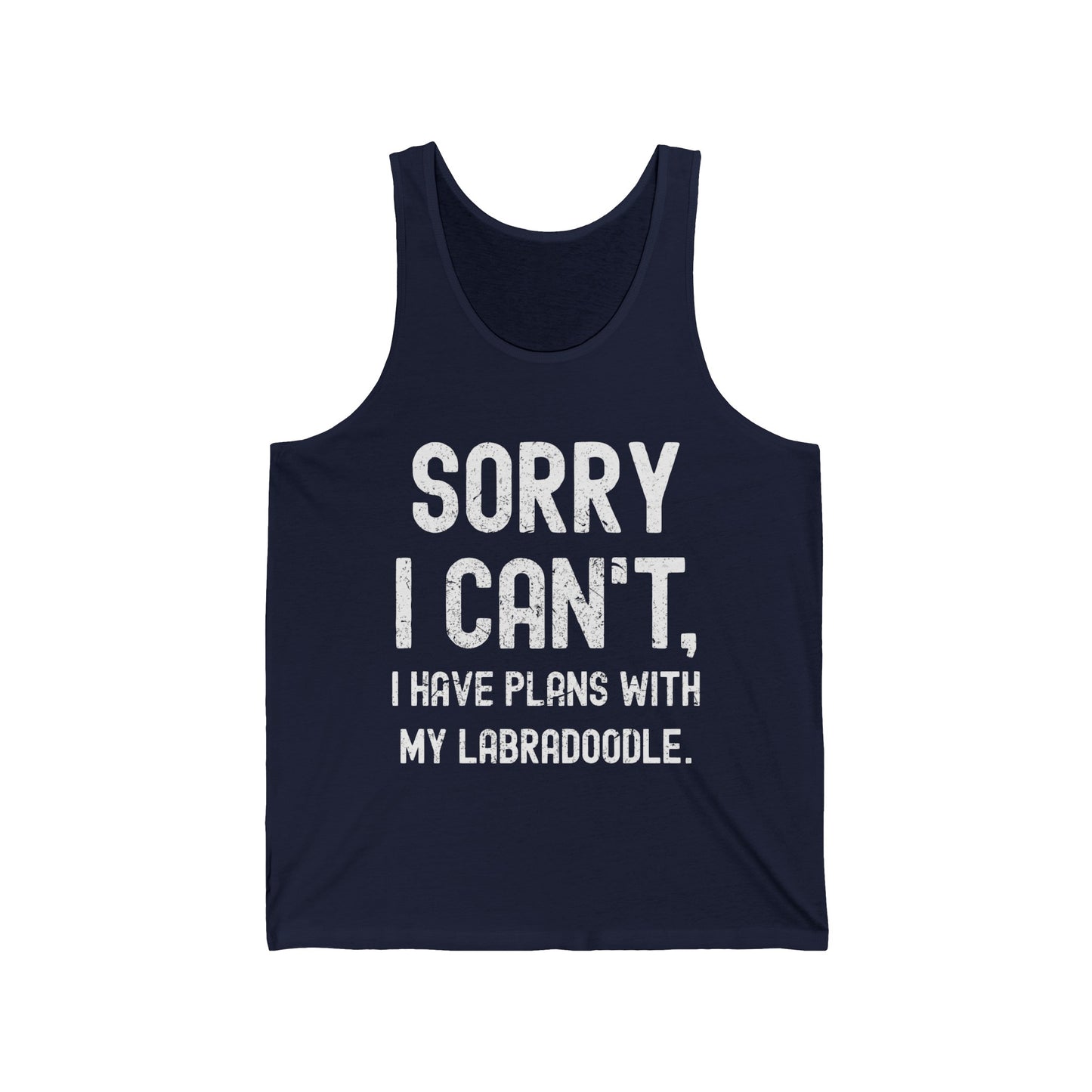 Funny Sorry I Cant I Have Plans With My Labradoodle Dog Doodle Lover Tank Tops For Men Women