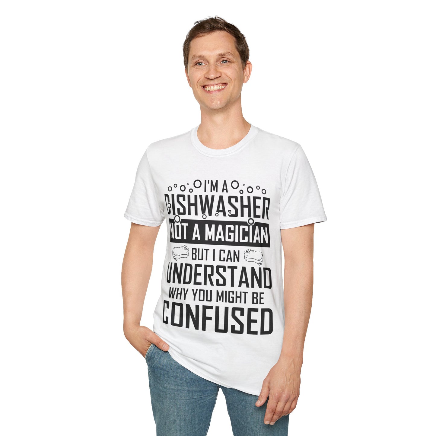 Funny Dishwashing Gift Dishwasher Magician T-Shirt Men Women