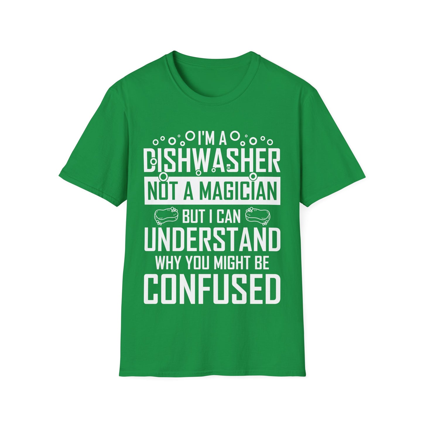 Funny Dishwashing Gift Dishwasher Magician T-Shirt Men Women