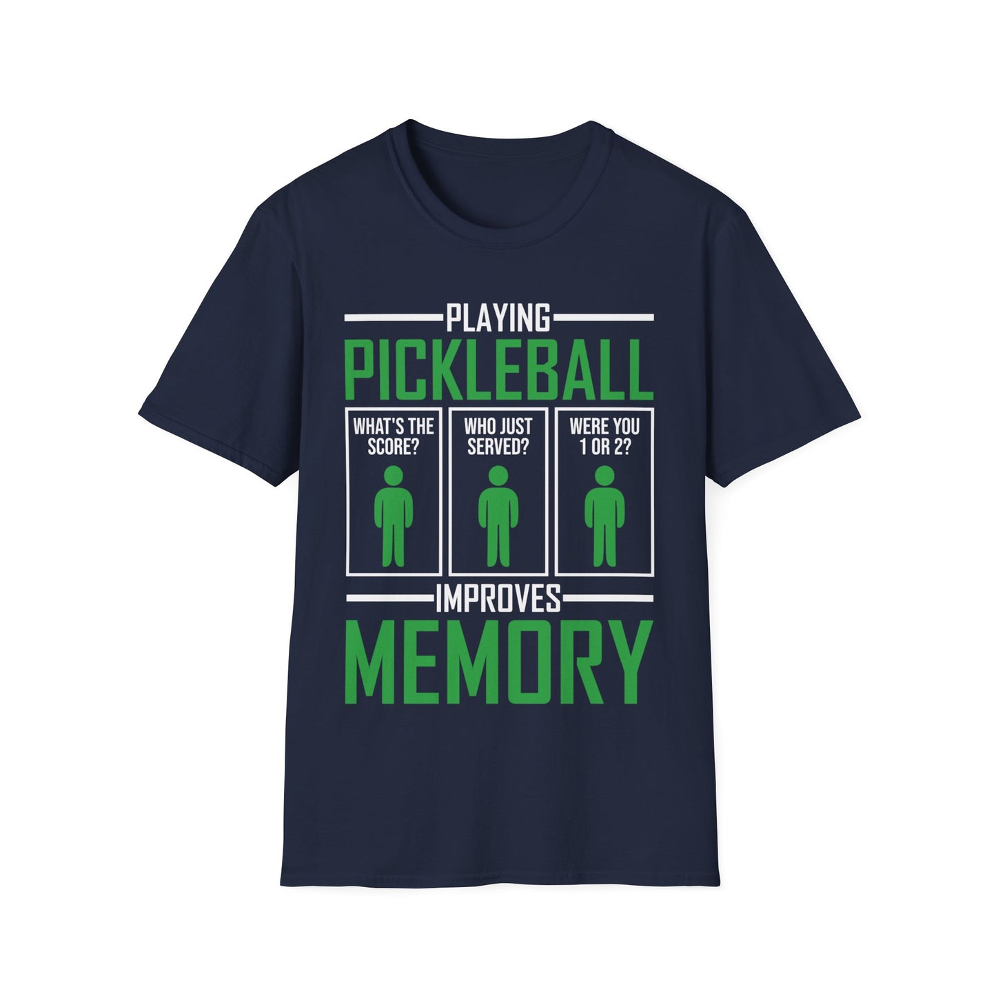 Funny Playing Pickleball Improves Memory Dink Player T-Shirt for Men Women