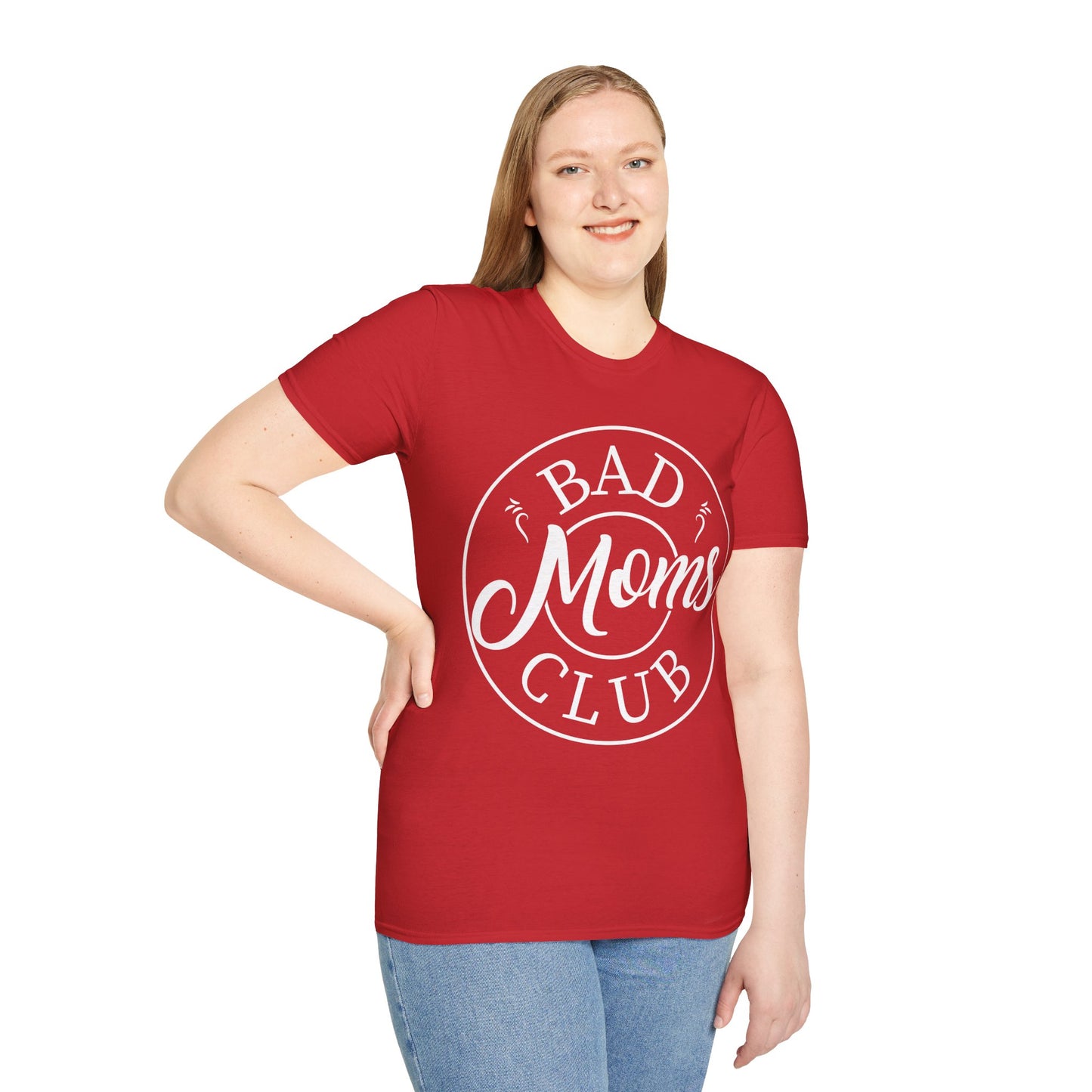 Funny Bad Moms Clubs New Mom Memer Sarcastic Woman Gift T-Shirt