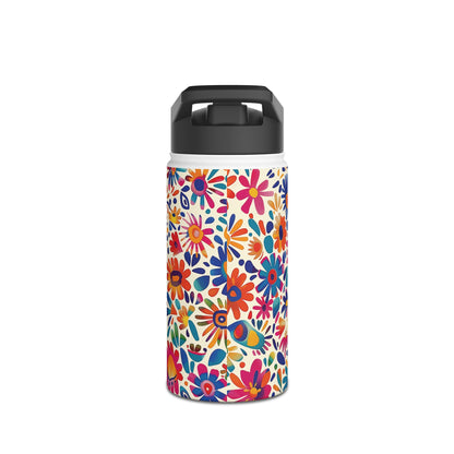 Fiesta Fiesta Pattern Stainless Steel Water Bottle with Twist-on Lid and Double-Wall Vacuum Insulation