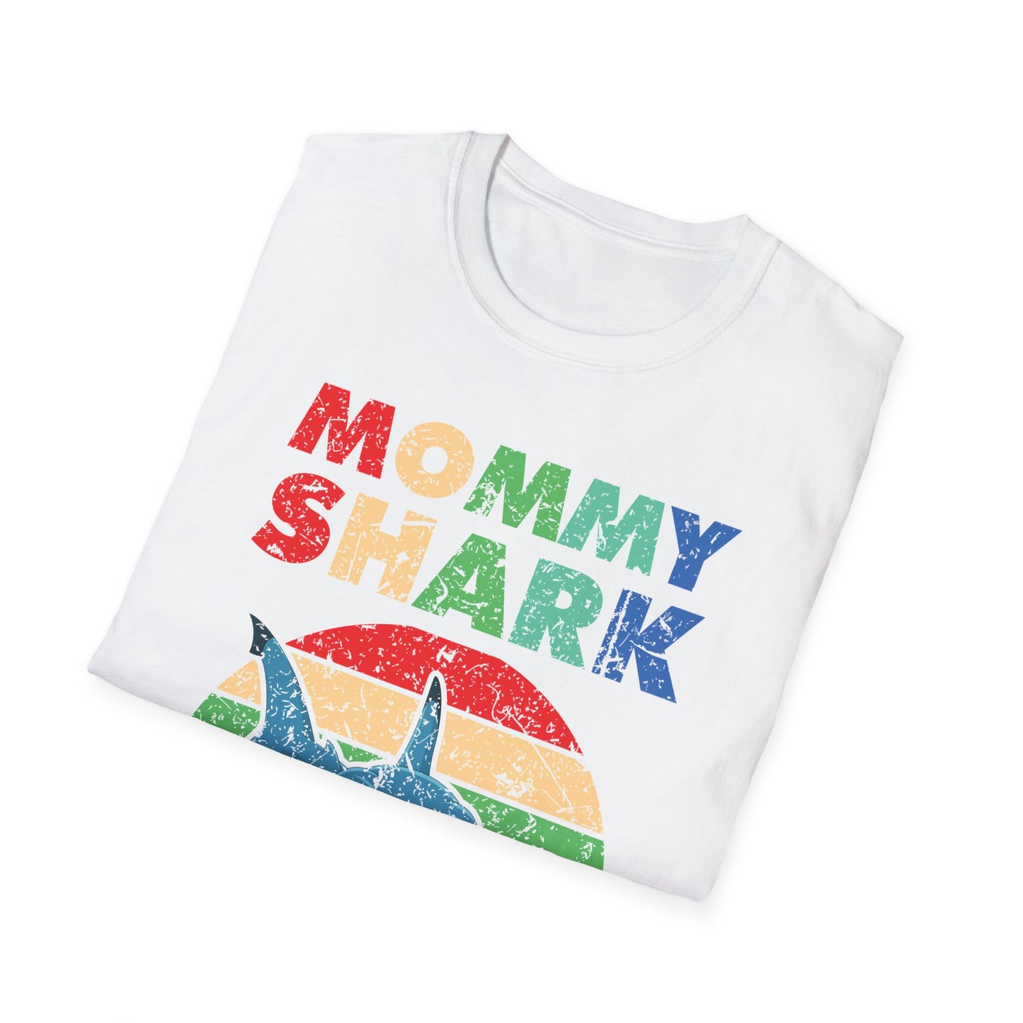 Funny Mommy Shark Vintage Doo Doo Doo Mothers Day Birthday Gift Tee T-Shirt Women