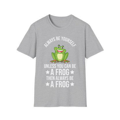 Frog Always Be Yourself Retro Vintage Men Women Amphibian T-Shirt