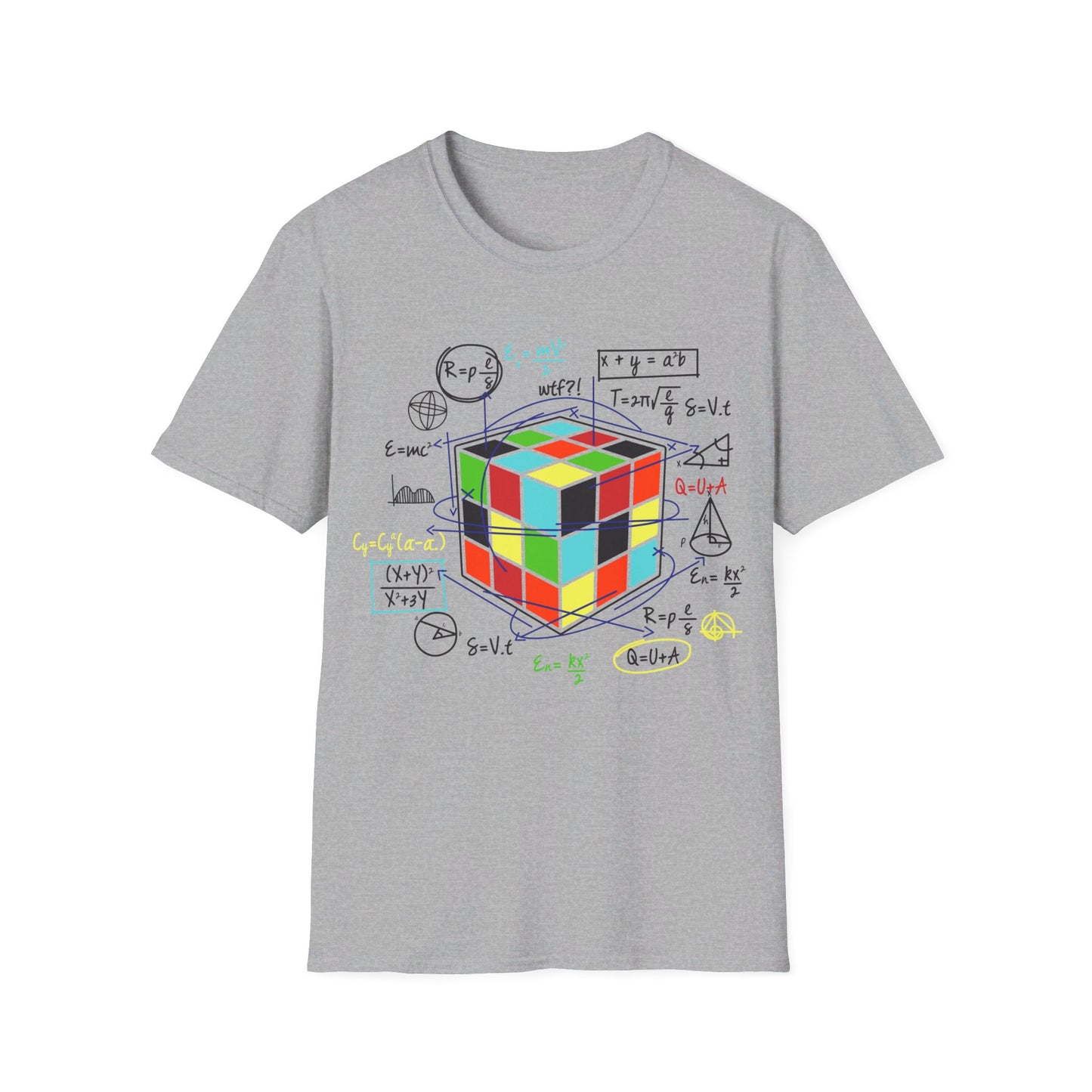 Melting Cube Speed Cubing Math Vintage Puzzle Youth Gifts T-Shirt