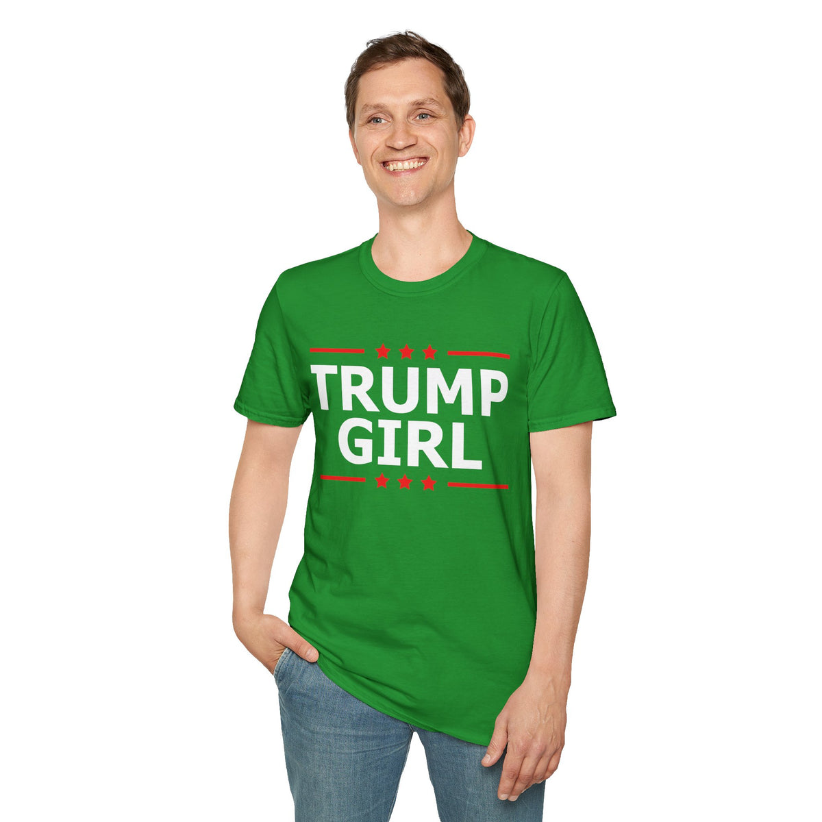 Cute Trump Girl Republican US Flag 2024 Vintage Vote T-Shirt