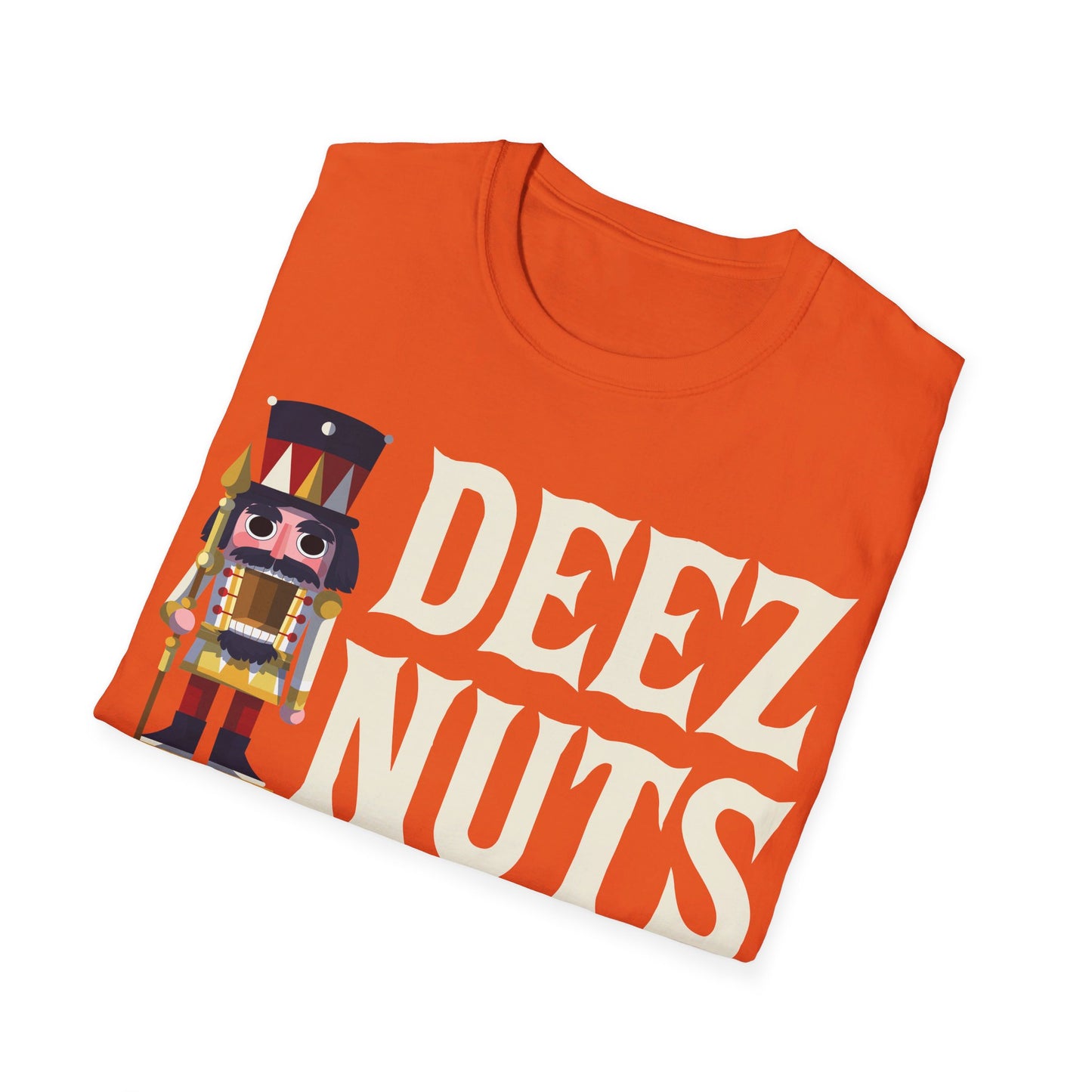 Funny Deez Nuts Nutcracker Ugly Christmas Meme Xmas Gift T-Shirt Men Women