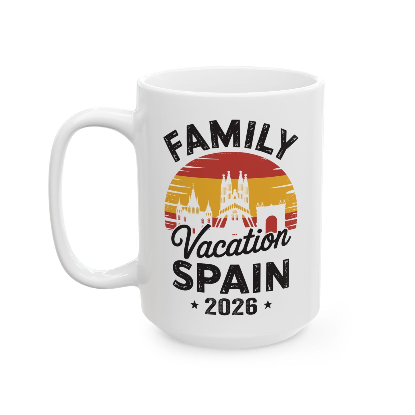 Family Vacation Spain 2026 Traveler Trip Tour Coffee Mug For Men Women