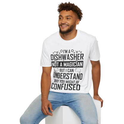Funny Dishwashing Gift Dishwasher Magician T-Shirt Men Women