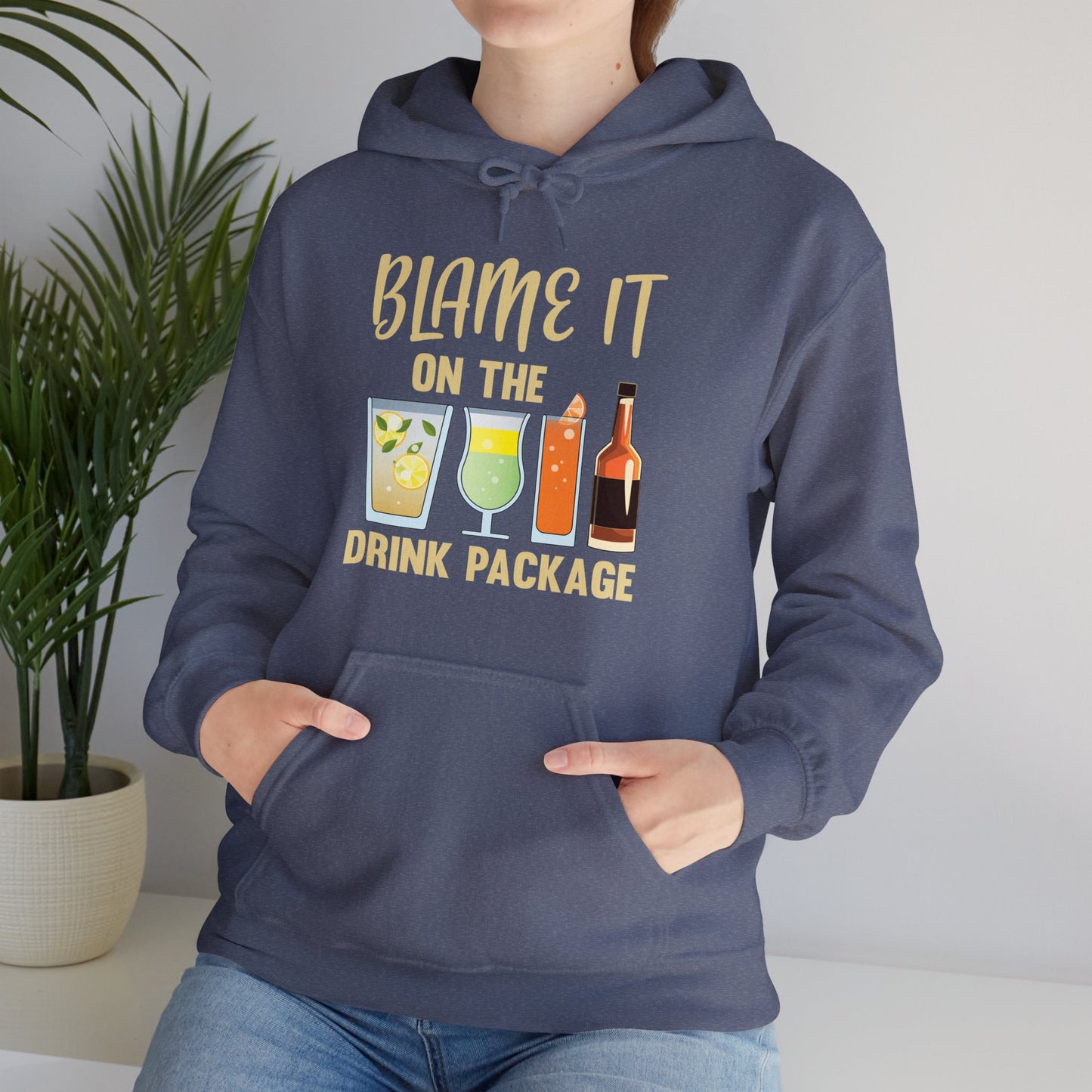 Blame It On The Drink Package Funny Cruise Hoodie For Men Women Hoodie