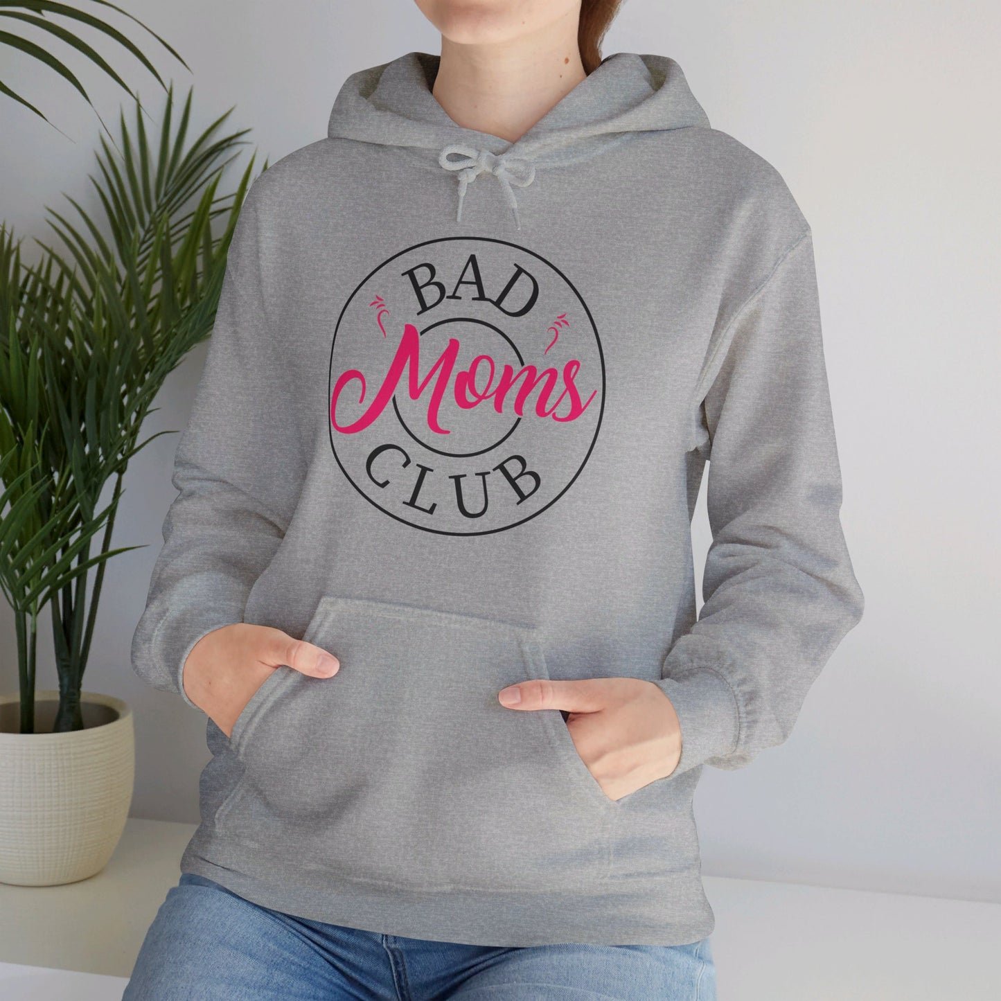 Funny Bad Moms Clubs New Mom Mother Hustler Sarcastic Woman Gift Hoodie