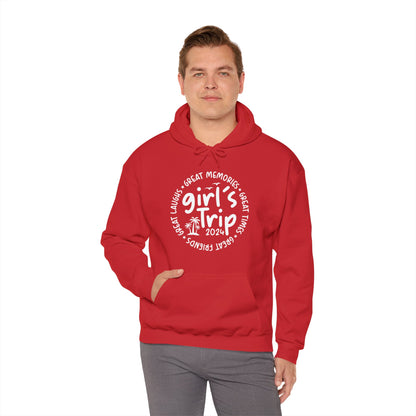 Girl's Trip 2024 Memories Friends Trip Matching Vacation Hoodie For Men Women Hoodie