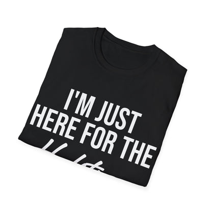 Funny I Am Just Here for The Halftime Show Football Gametime Gift T-Shirt Men