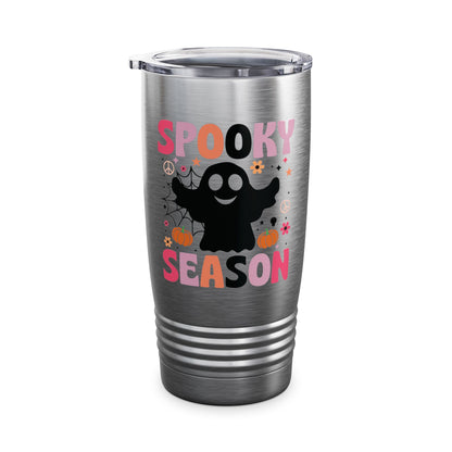 Groovy Spooky Season Cute Ghost Pumpkin Halloween Tumbler For Men Women Kids