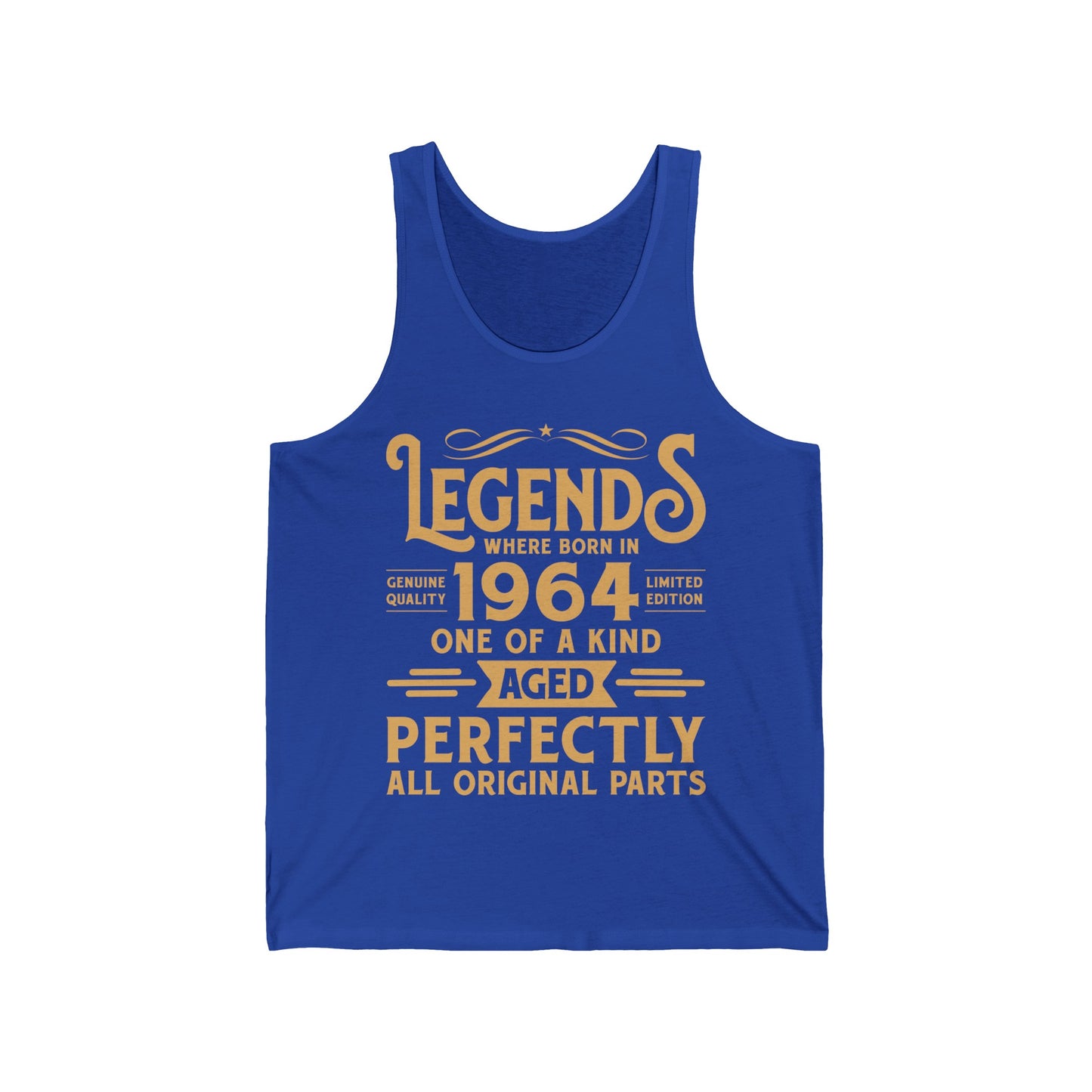60th Birthday Tee 60 Years Old Vintage Legends Funny Born in 1964 Tank Top for Men Women